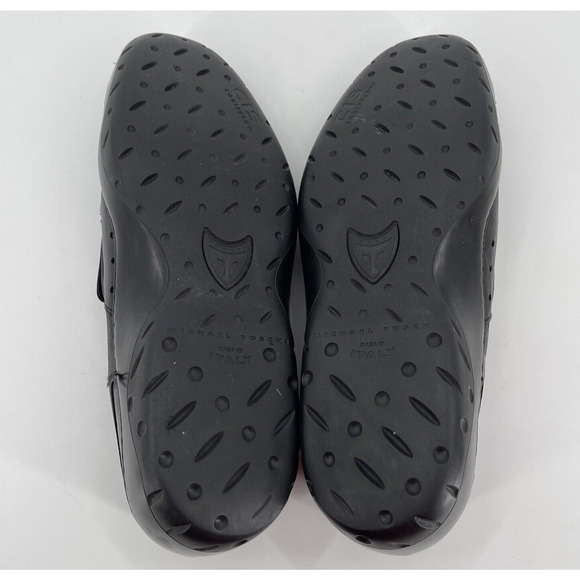 Michael Toschi Mach 8284 Leather Driving Shoes Mens 9 No Insoles Black Italy - Picture 4 of 10